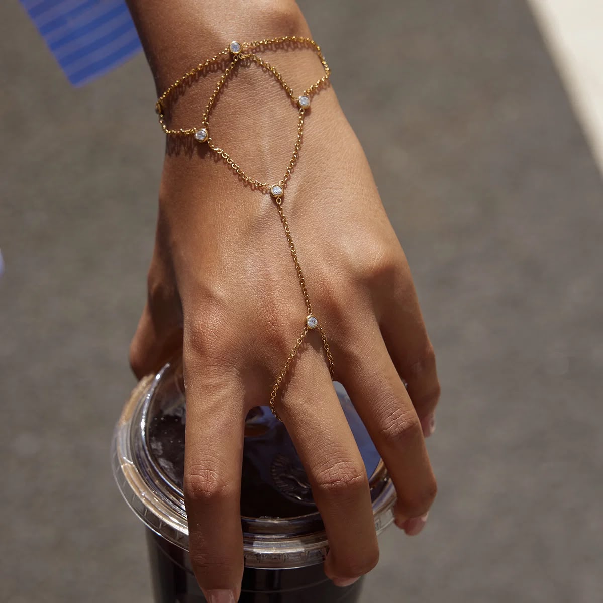 Selene Diamond Hand Chain