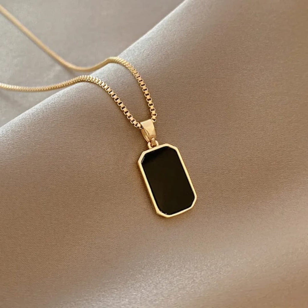 Black Pendant Necklace For Men and Female