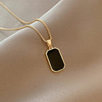 Black Pendant Necklace For Men and Female