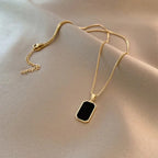 Black Pendant Necklace For Men and Female