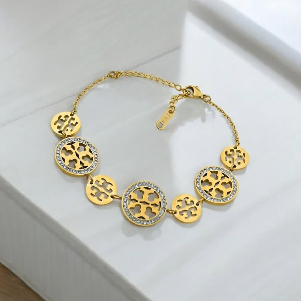 Stainless Steel Tory Burch Style Bracelet