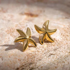 starfish stud earrings For Women