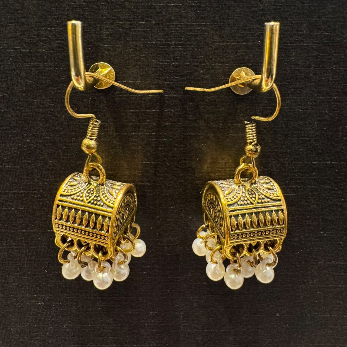 Traditional Antique Gold Jhumki