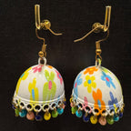 Meenakari bell jhumka For Women