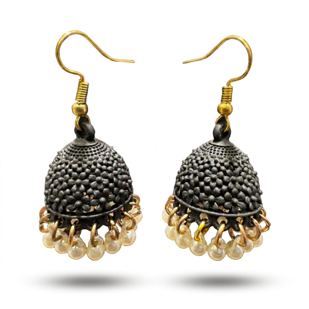 Pearl Dome Jhumka Earrings