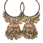 Midnight Pearl Jhumkas For Women