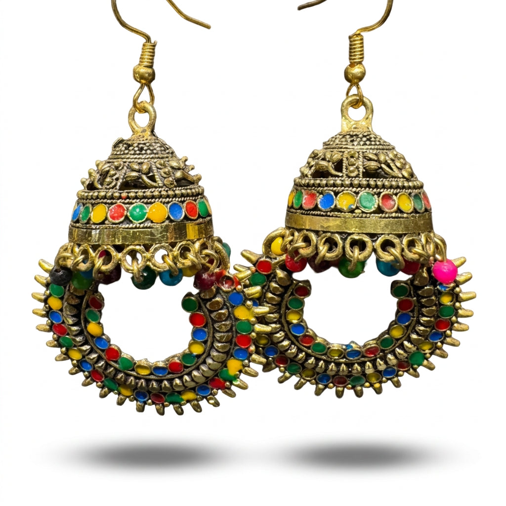 Traditional Ethnic Jhumka Hoop Earrings