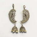 Mayur Chandbali Silver Earcuff Earrings