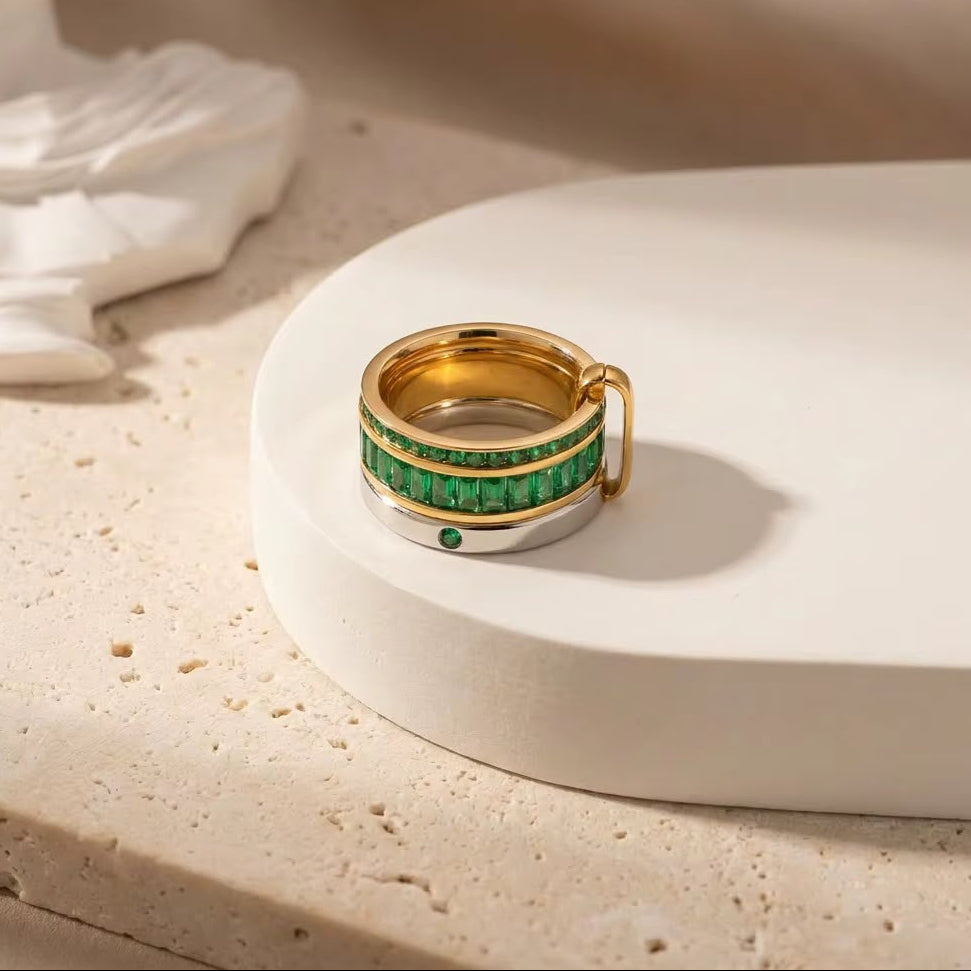 Kendra Emerald Luxe Rings