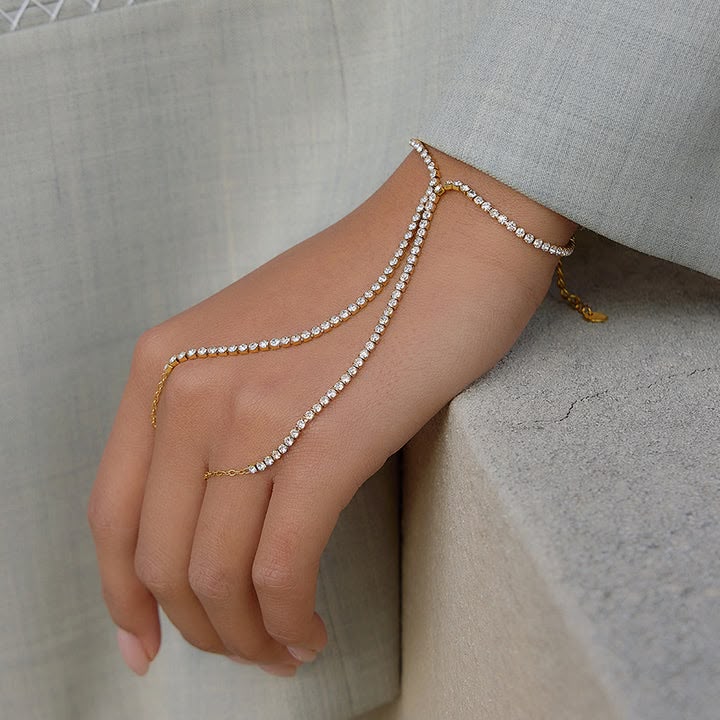 Amelia Zirconia Hand Chain