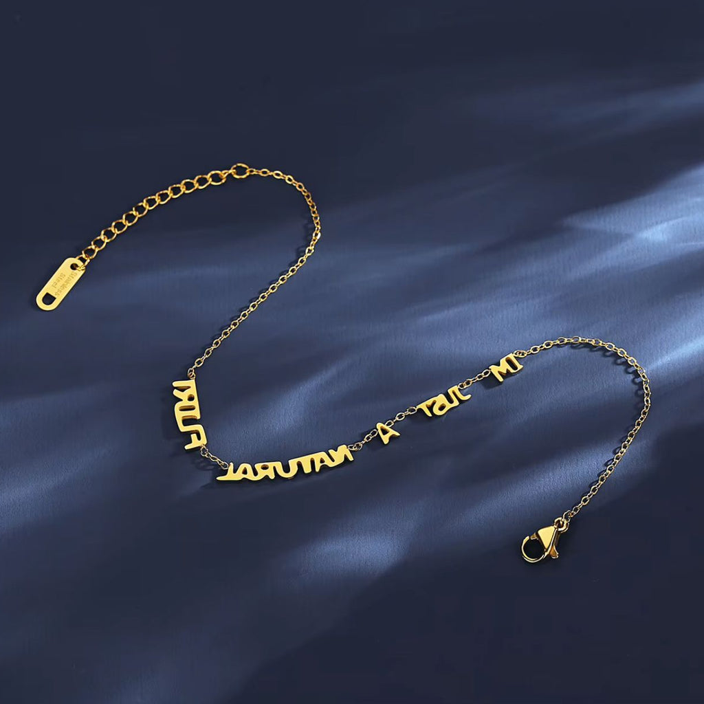 Bold Name Women Bracelet