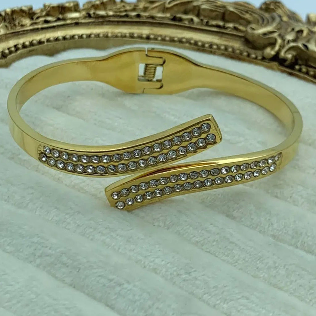 Studded Open Cuff Bracelet For Women