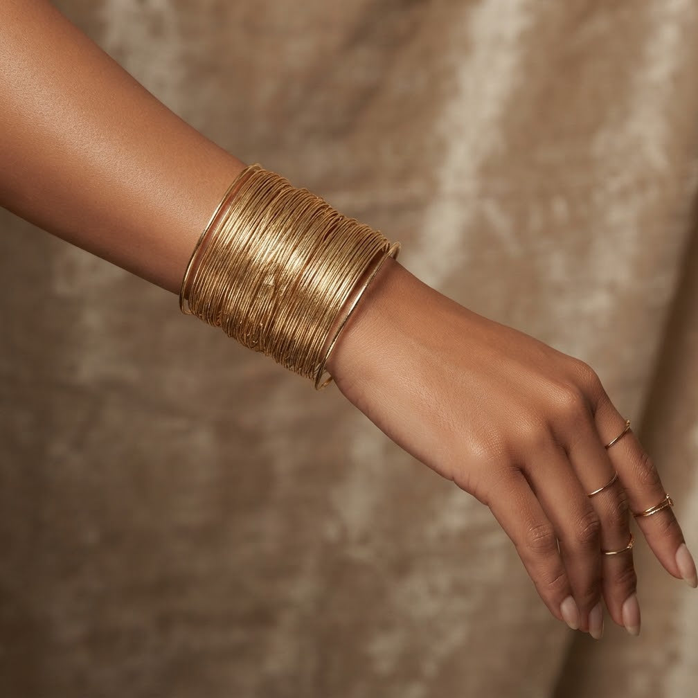 Open Cuff Bold twist -Bracelet