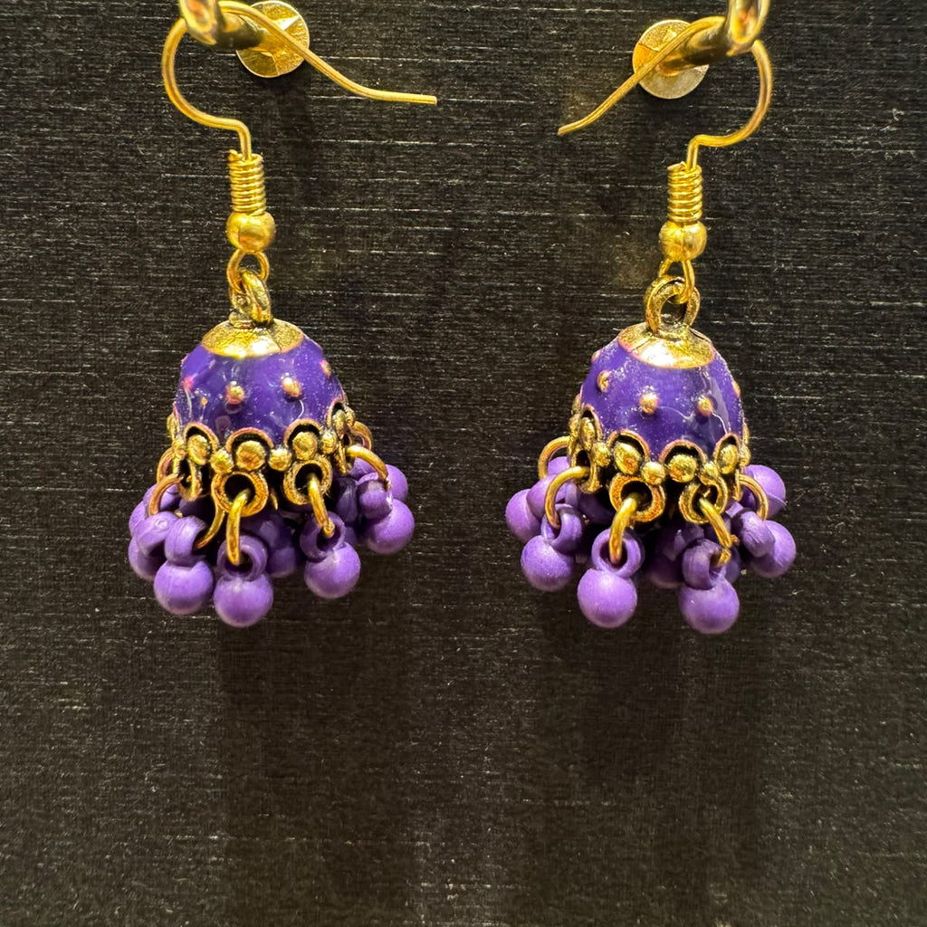 bell-shaped or dome-shaped Jhumka