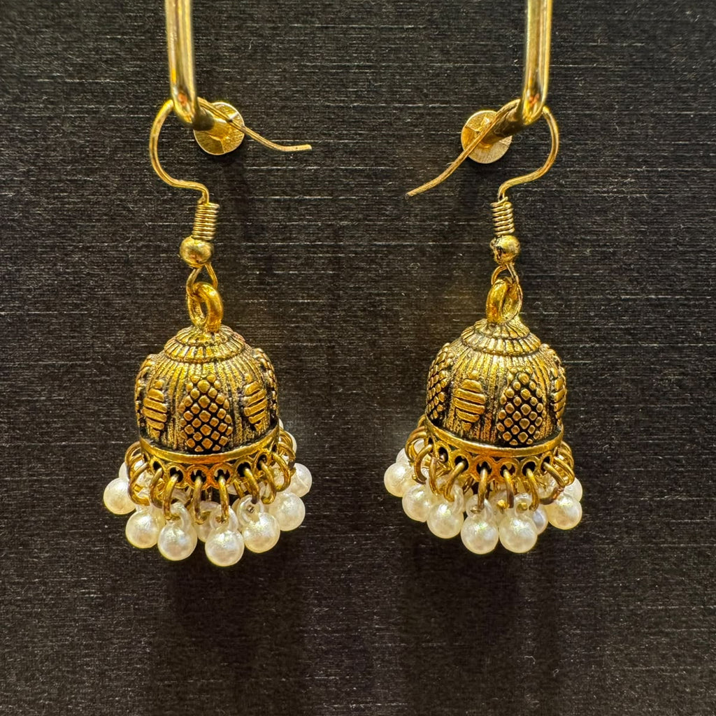Antique-Style Golden Jhumka For Women