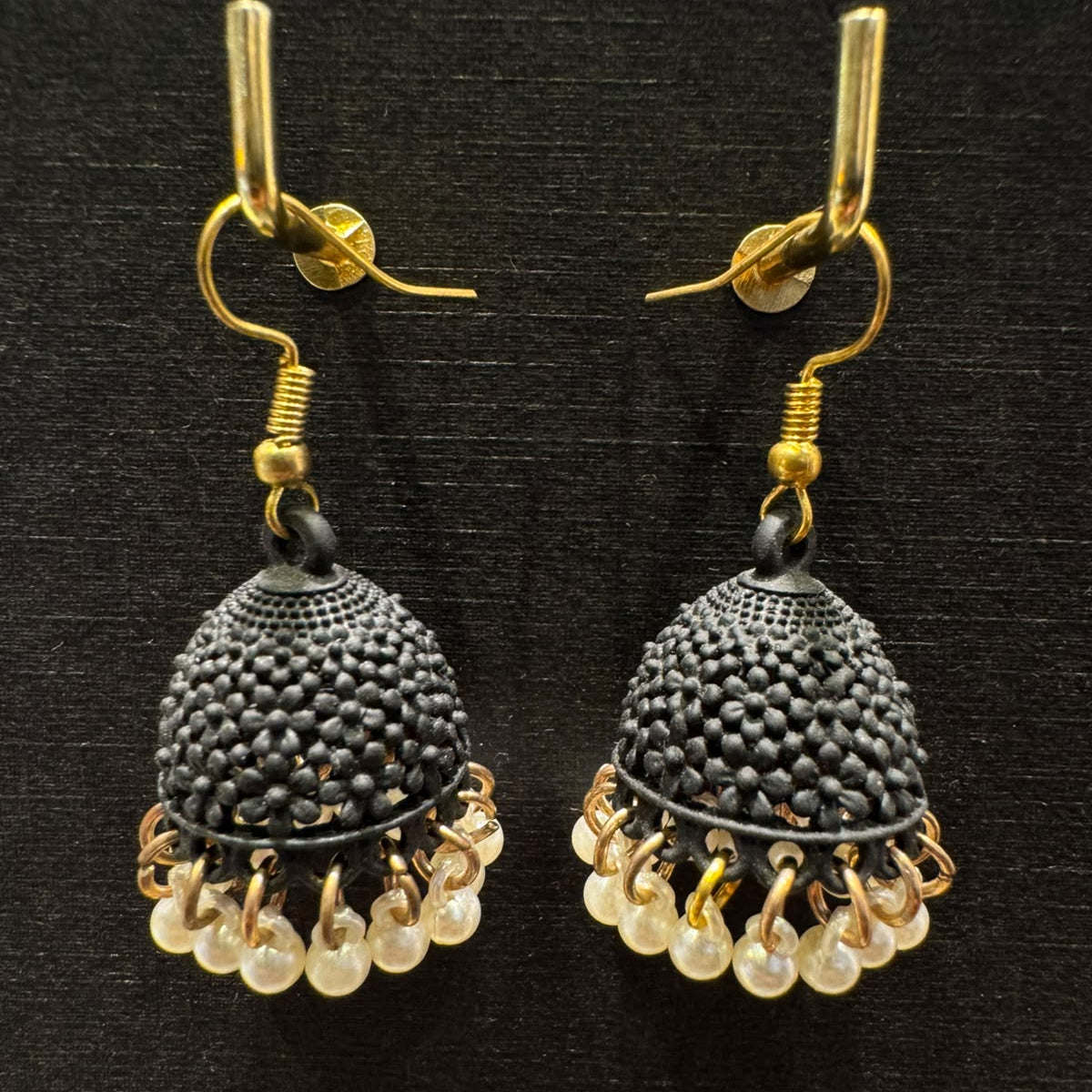 Pearl Dome Jhumka Earrings