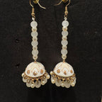 Meenakari Enamel Long Beaded Jhumka