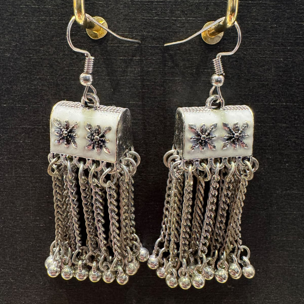 Kashmiri Heritage Chain Danglers