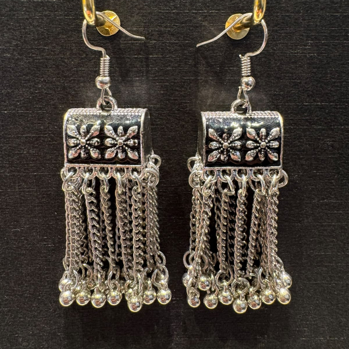 Kashmiri Heritage Chain Danglers