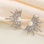 Personalized Wings Exaggerated Sparkling Women'S Earrings