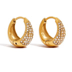 Geometric Half Hoop Earrings