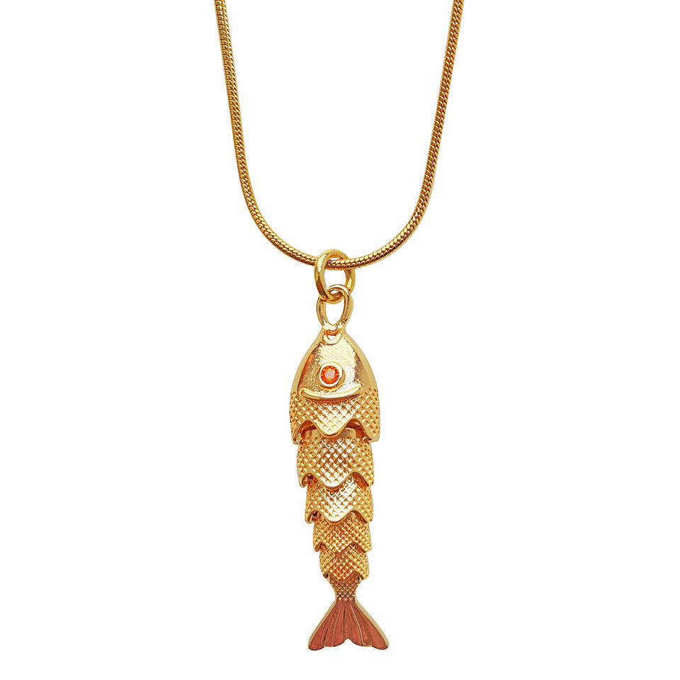 STAINLESS STEEL TARNISH FREE FISH NECKLAC