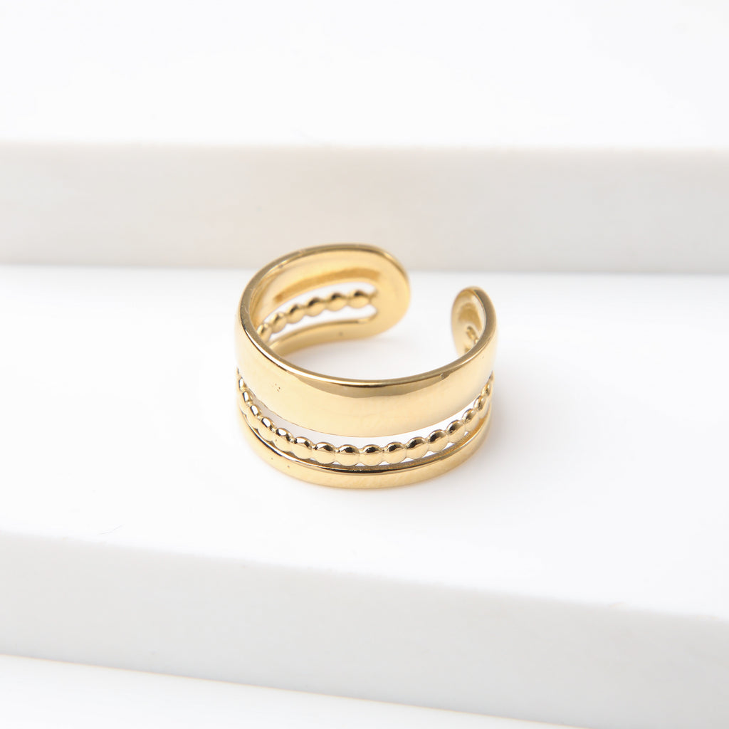 C-Shaped Stainless Steel Ring, Suitable for Men And Women