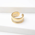 C-Shaped Stainless Steel Ring, Suitable for Men And Women