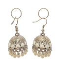 Oxidized Silver Jhumka Earrings