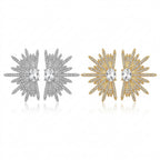 Personalized Wings Exaggerated Sparkling Women'S Earrings
