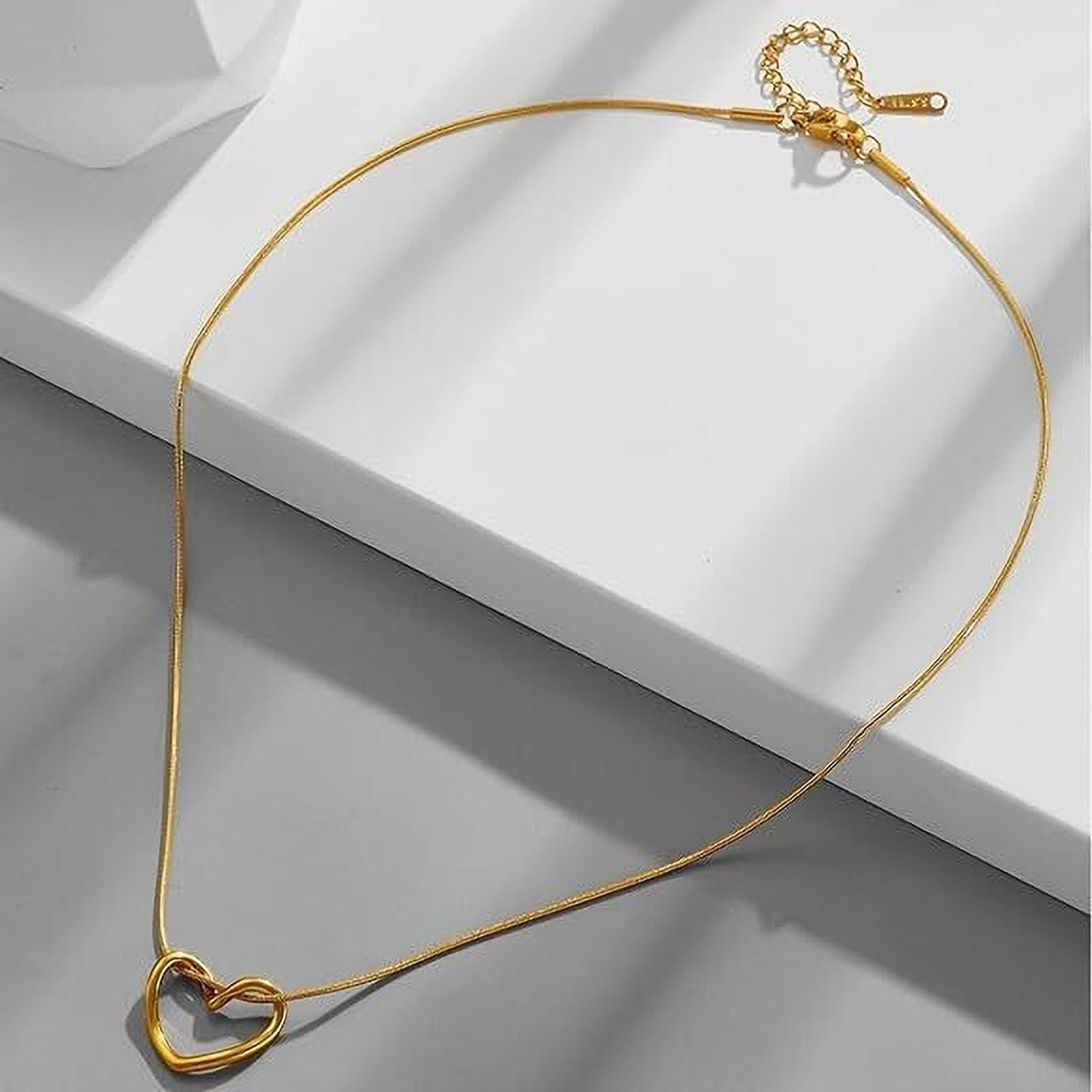 Swan Heart Chain Necklace