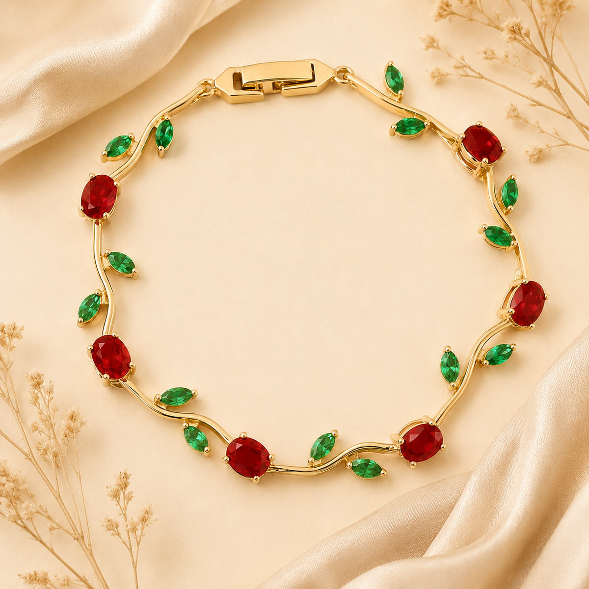 Elegant Tulip Flower Bracelet