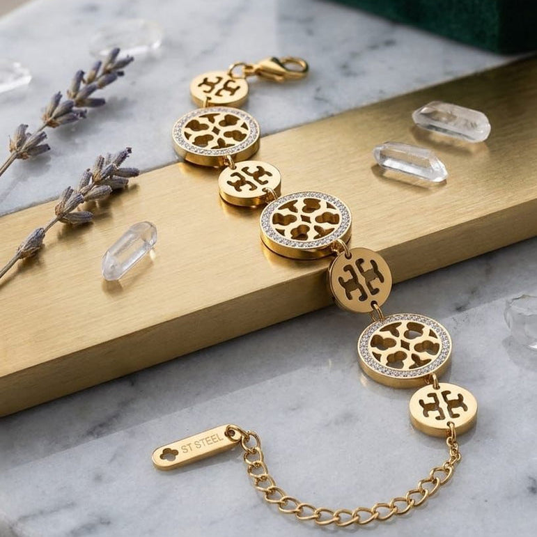 Stainless Steel Tory Burch Style Bracelet