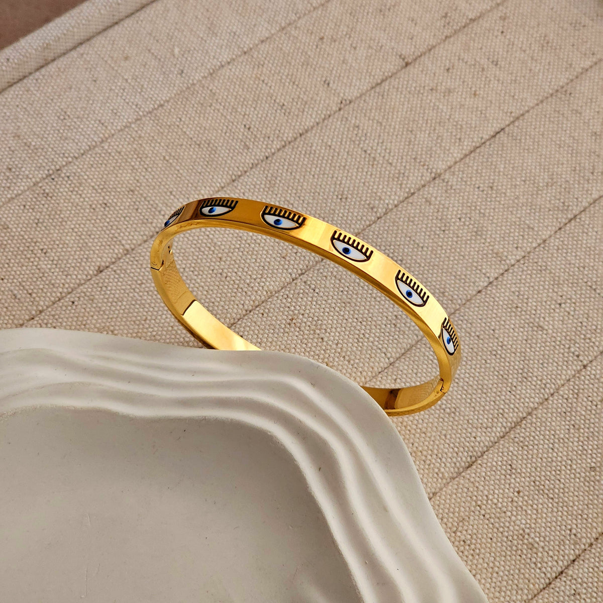Jovie Evil Eye Bangle Bracelet
