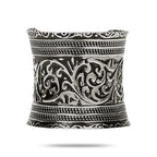 intricate embossed and floral patterns
